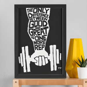 Do more reps Framed Poster